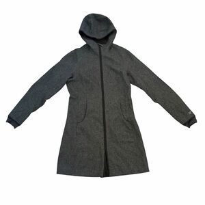 Arc'teryx Lanea Hooded Wool Midi Coat Dark Gray Womens Small